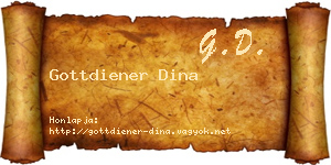Gottdiener Dina névjegykártya